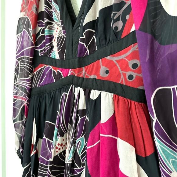 NWT Anthropologie Let Me Be Floral Midi Dress - Size S - Picture 6 of 8